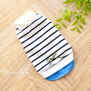 マリンボーダー(Blue)タンクトップ