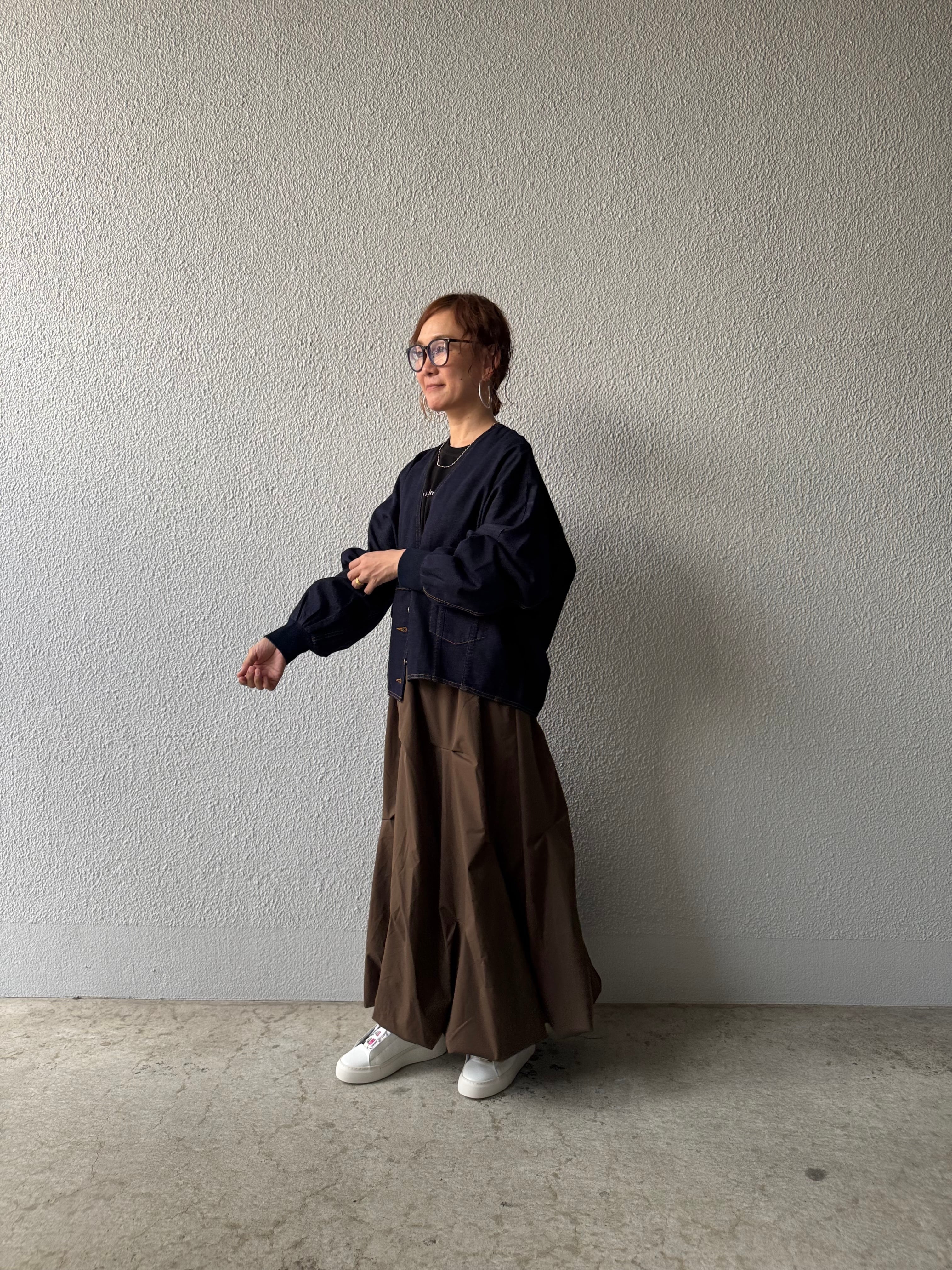 PASSIONE】袖リブノーカラーデニムジャケット 536406 | MIEL select shop