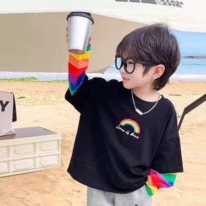 レインボースリーブトップス