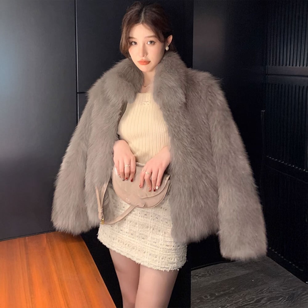 ファージャケット ワッフルフェイクファージャケット – charme