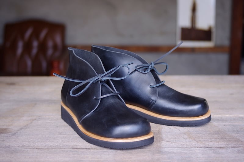 Sand-Martin desert boots (BLACK,women) | Nejimakidori Shoes