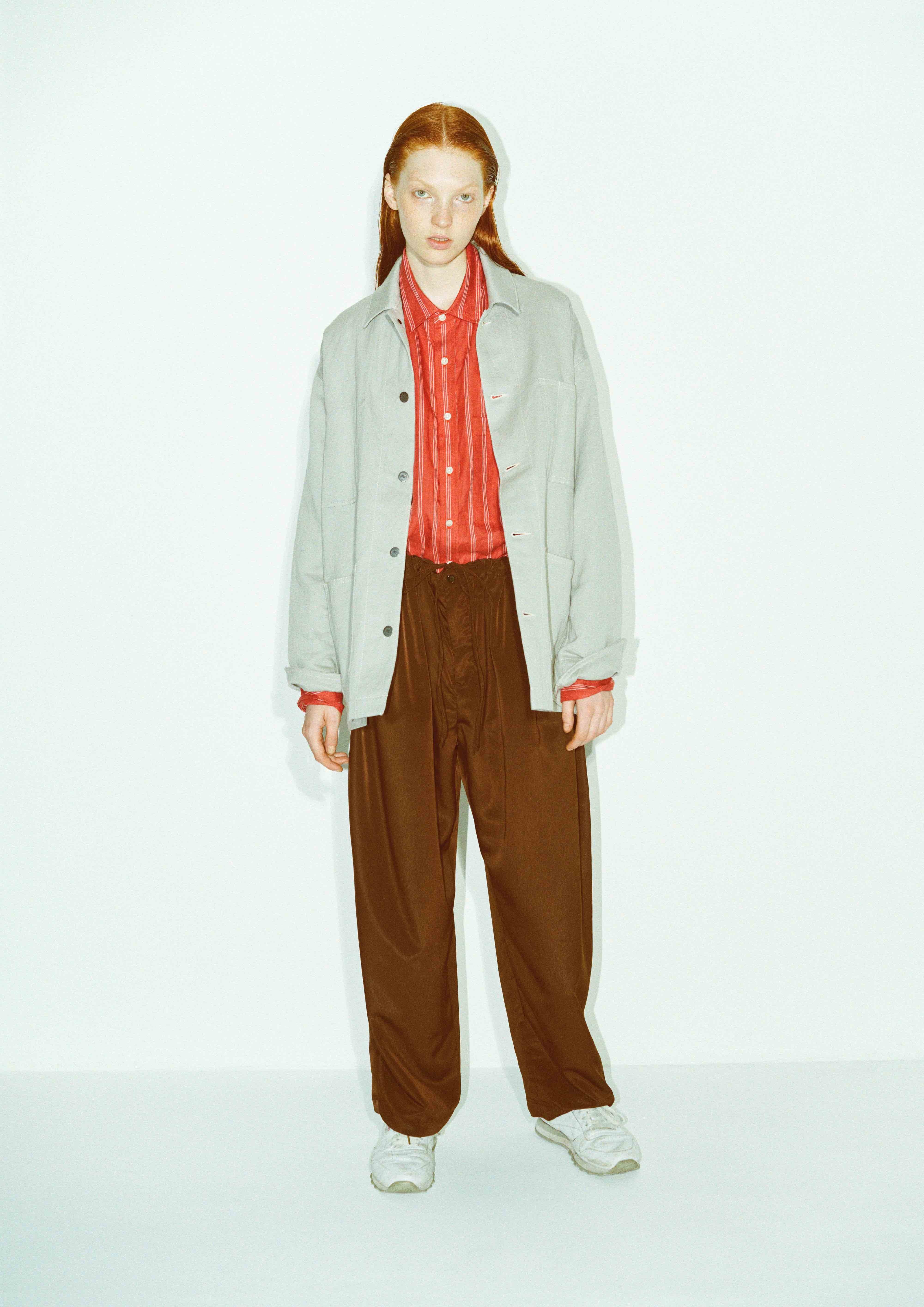 LINEN STRIPE BIG SH / リネンストライプBIGシャツ(NAVY) | KICS