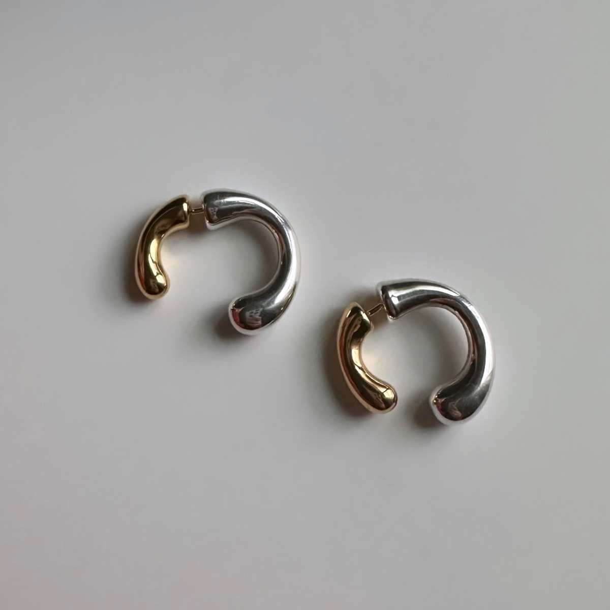 aura ] silver925 mix color 2way pierce | aura