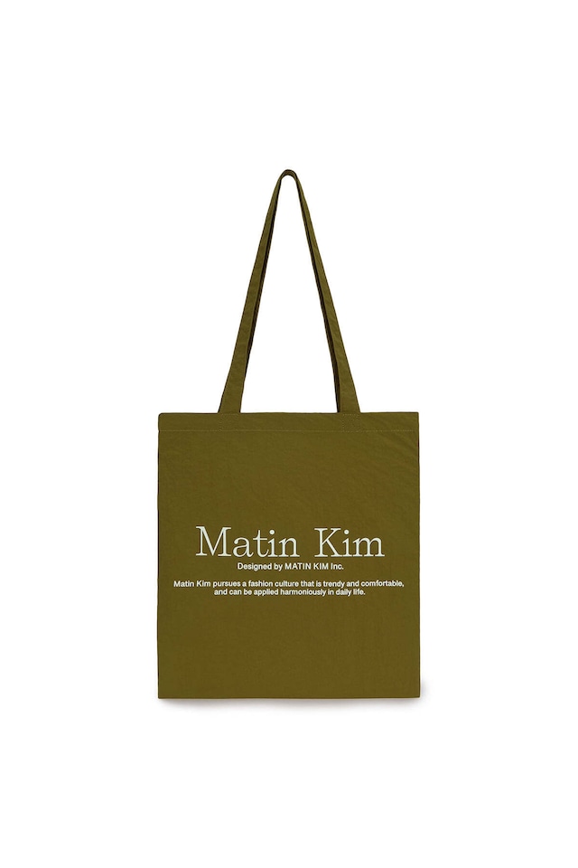 [Matin Kim] MATIN PALETTE ECOBAG IN OLIVE 正規品 韓国ブランド 韓国通販 韓国代行 韓国ファッション マーティンキム matinkim 日本 店舗