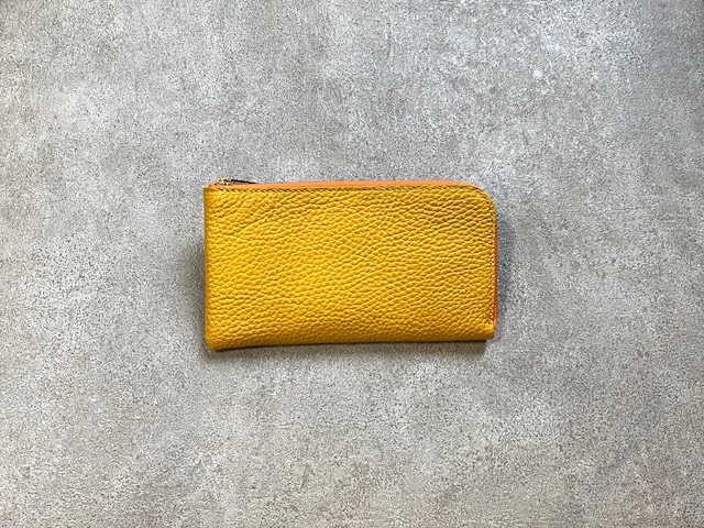 SHOZO Wallet (soft shrink) : Yellow * Won Grand Prix of the small leather article category in “Asia Pacific Leather Fair 2019”