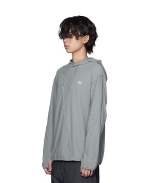 [SAN SAN GEAR] 23FW LONG SLEEVES HOODIE KHAKI 正規品 韓国ブランド 韓国通販 韓国代行 韓国ファッション sansan san san サンサンギア