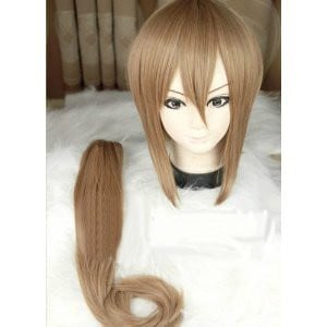 W1153 銀魂 沖田総悟 劇場版 風 コスチューム コスプレウイッグ＋