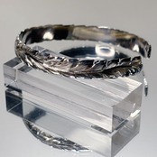 ロングマイレハワイアンバングル(M/Silver)