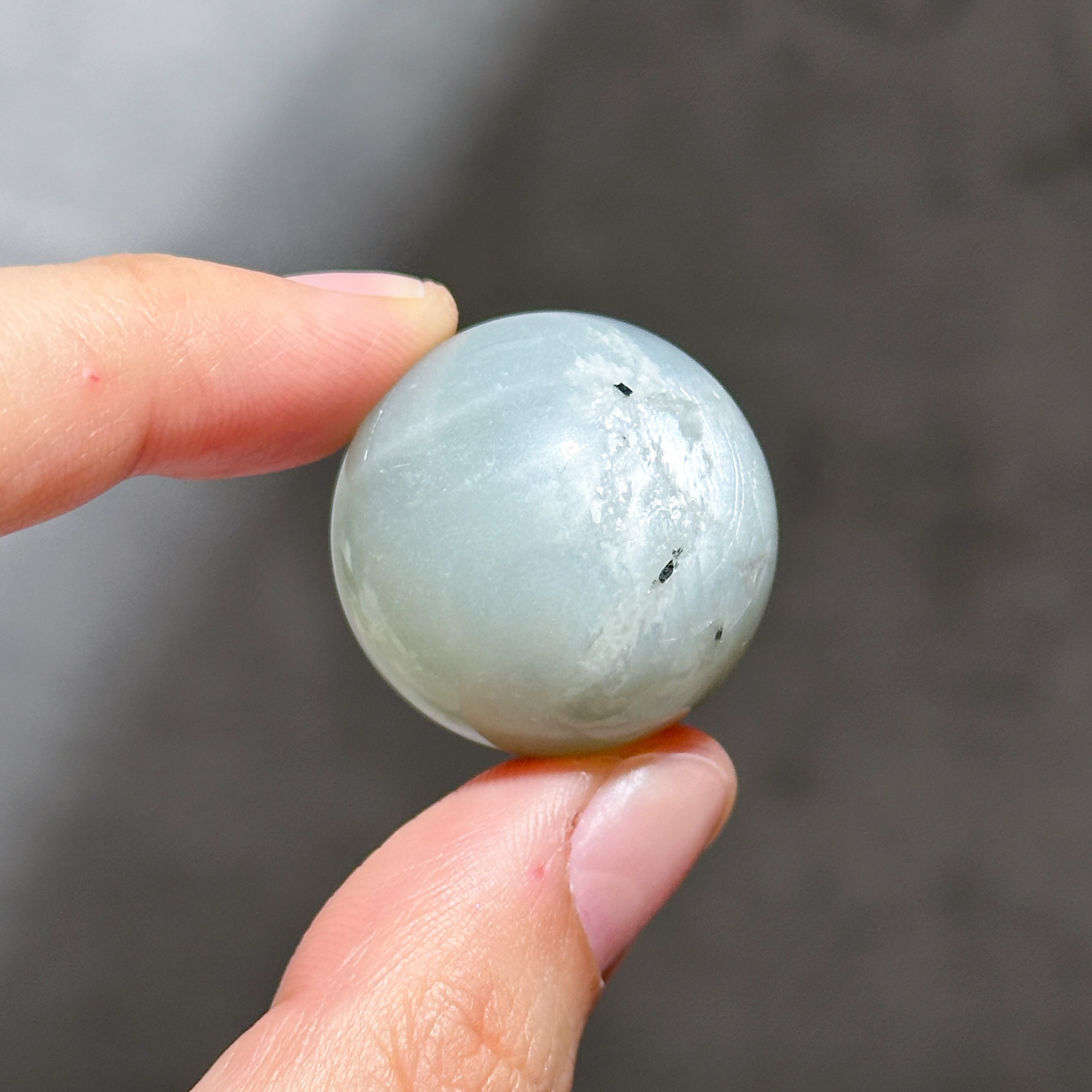 グリーンムーンストーン スフィア（丸玉）21◇Green Moon Stone