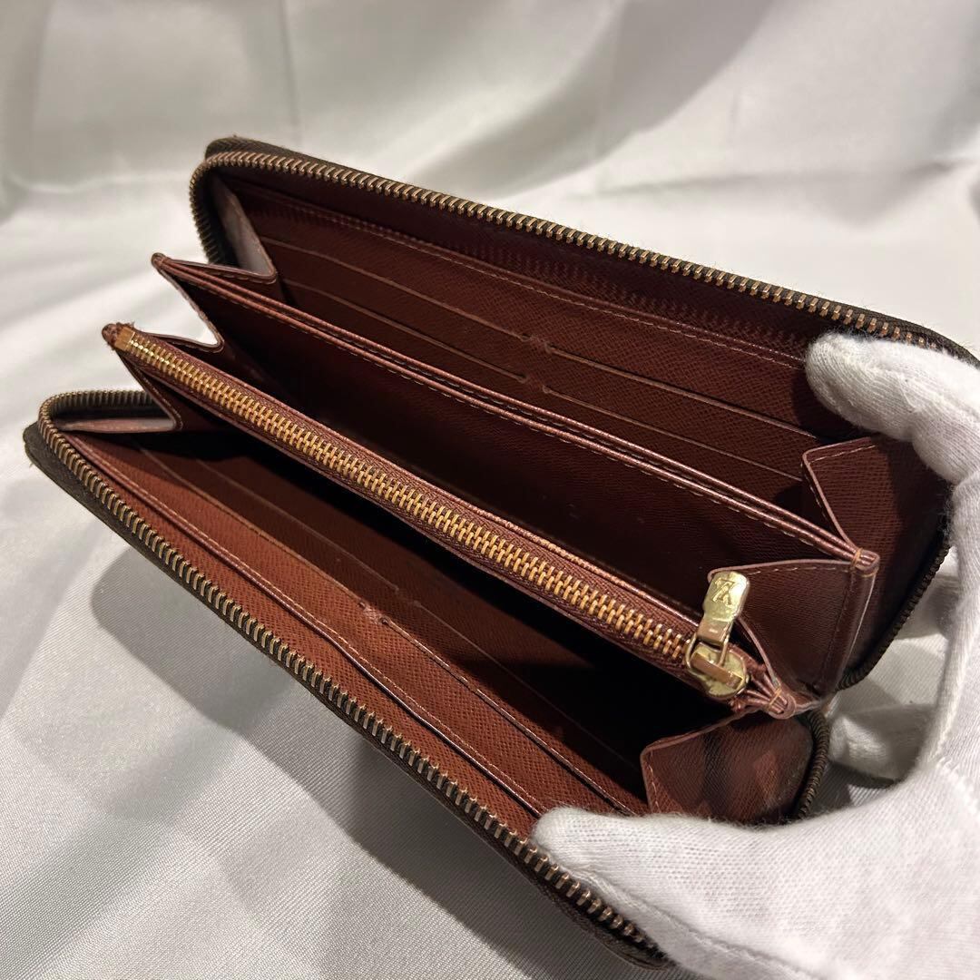 ルイヴィトン　モノグラム　ジッピーウォレット　長財布　大容量　ブラウン LOUISVUITTON ヴィトン モノグラム ジッピーウォレット 長財布