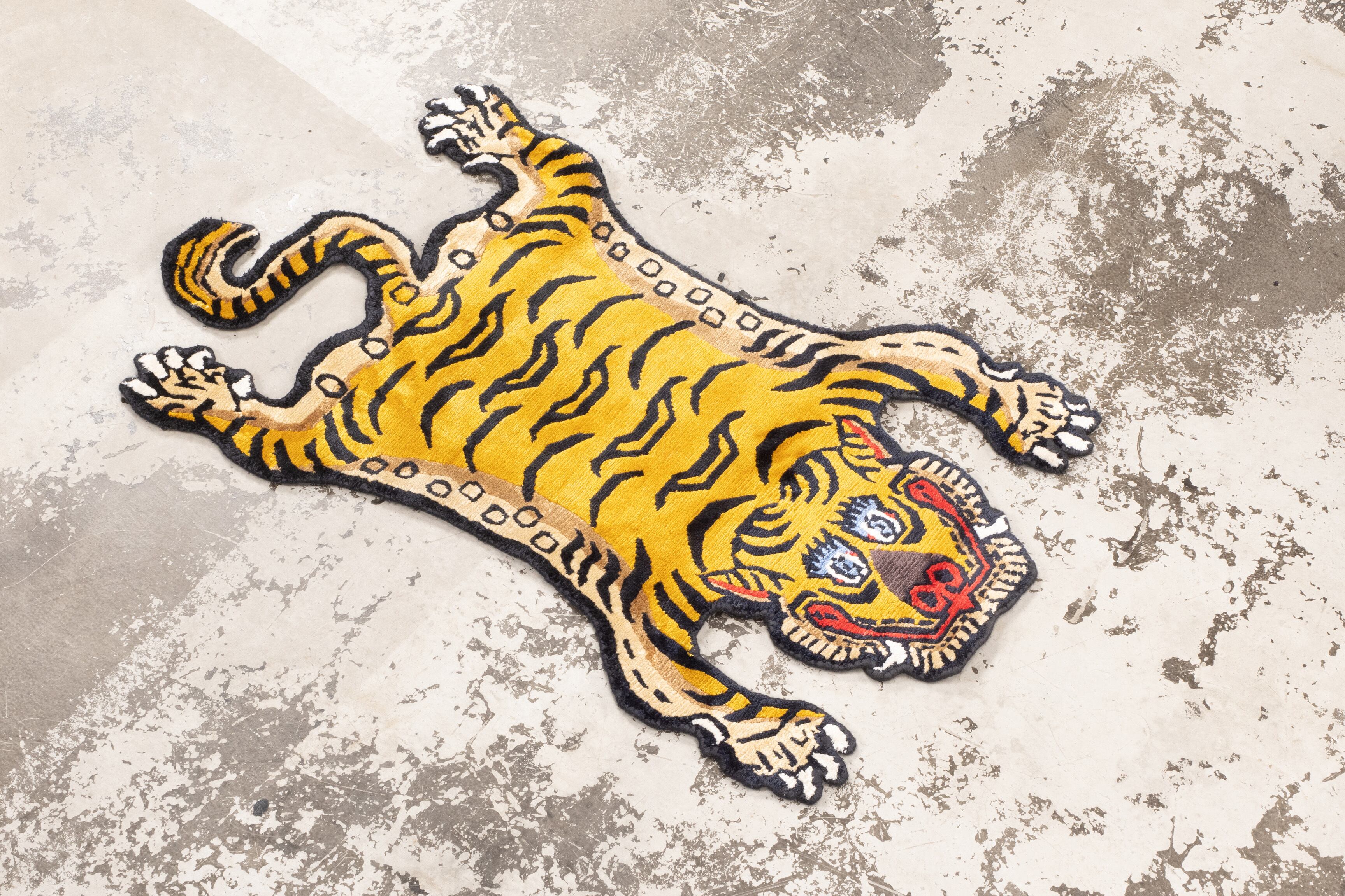 Tibetan Tiger Rug 《XSサイズ・シルク027》チベタンタイガー