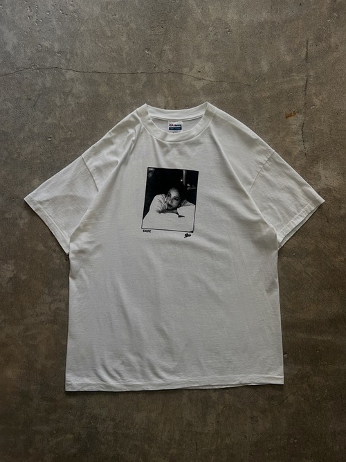 SADE シャーデー 両面フォトプリント Tシャツ Hanes USA製 XL 白