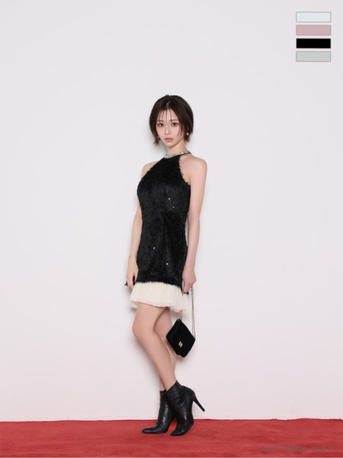 スーツ・フォーマル・ドレス Lune de brille mini dress (brille3791) XS～Lサイズあり】Lune de brille mini dress (brille3791) | news