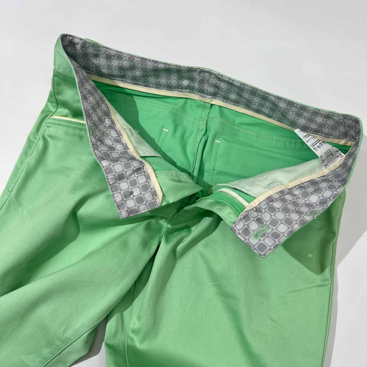 adidas golf アディダスゴルフ ストレッチ パンツ スラックス M /グリーン系/レディース