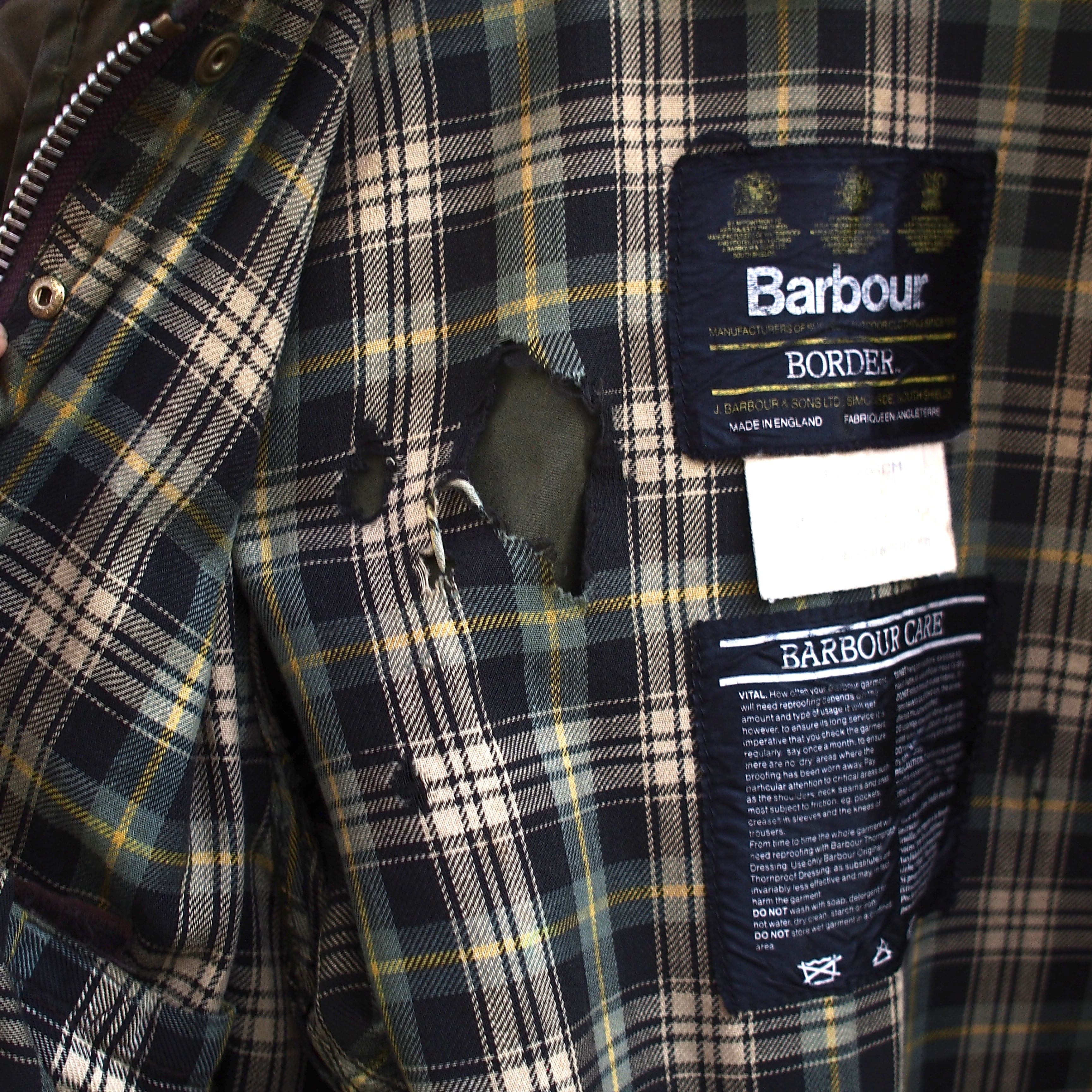 Barbour クラシック　ボーダー　34