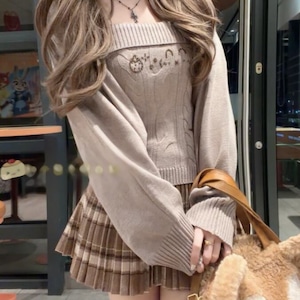 ゆめかわ♡カーディガン付きガーリーセットアップ set40 ゆめかわ♡カーディガン付きガーリーセットアップ set40