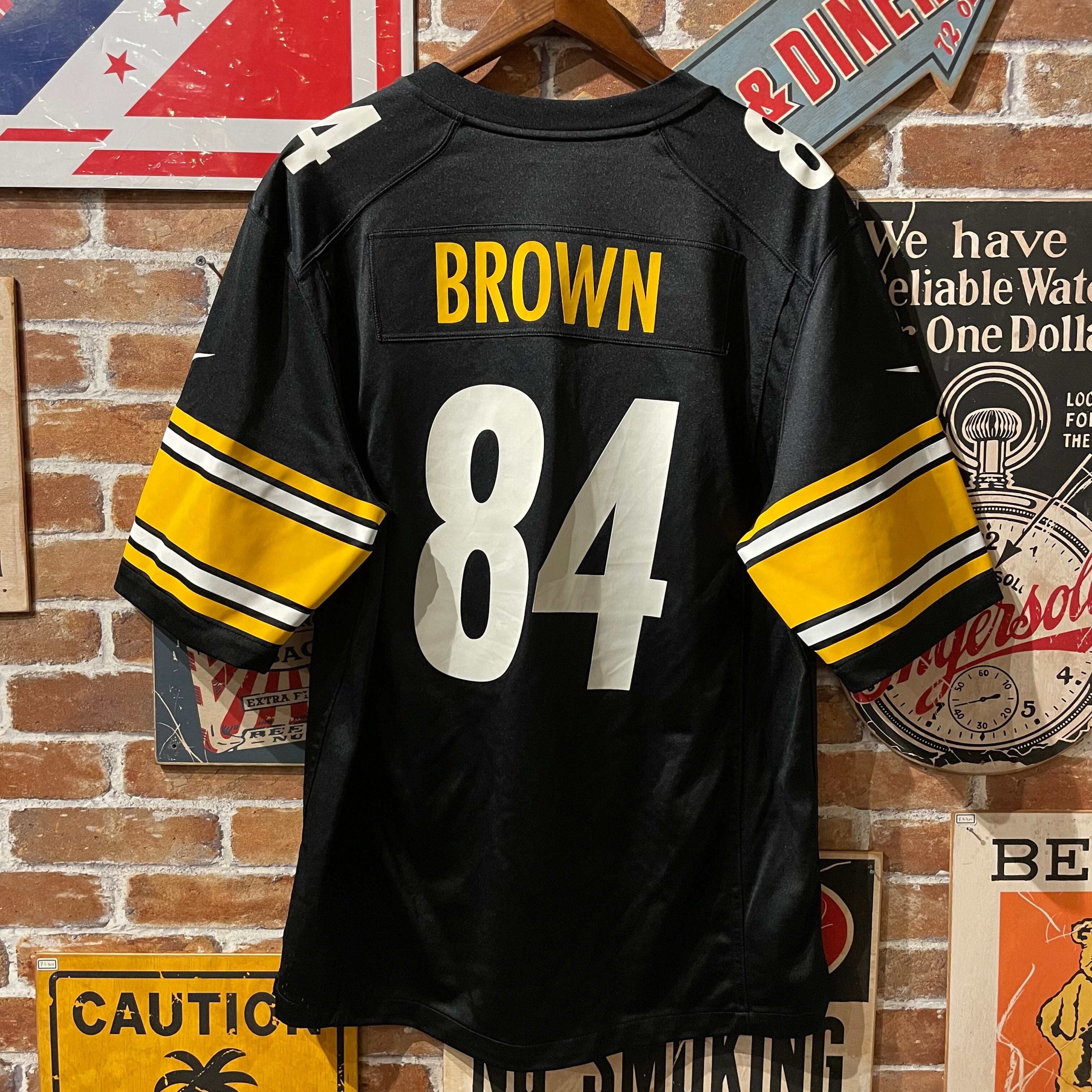 NFL NIKE スティーラーズ 84 BROWN ゲームシャツ ビッグサイズ ...