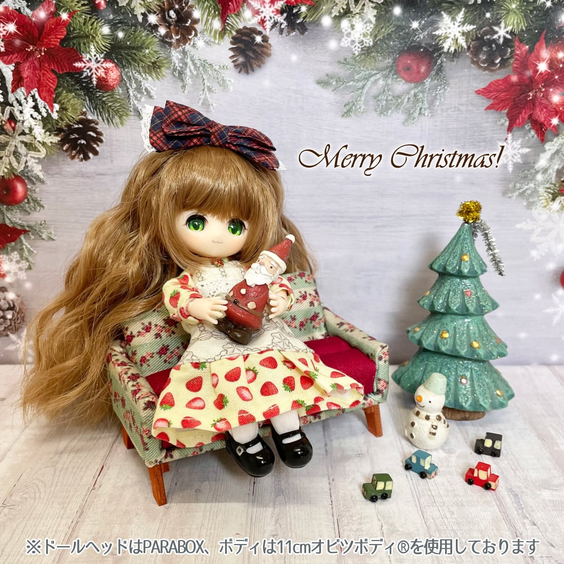 ドール服用生地 ストロベリー(TTF-20) Decora Doll デコラドール