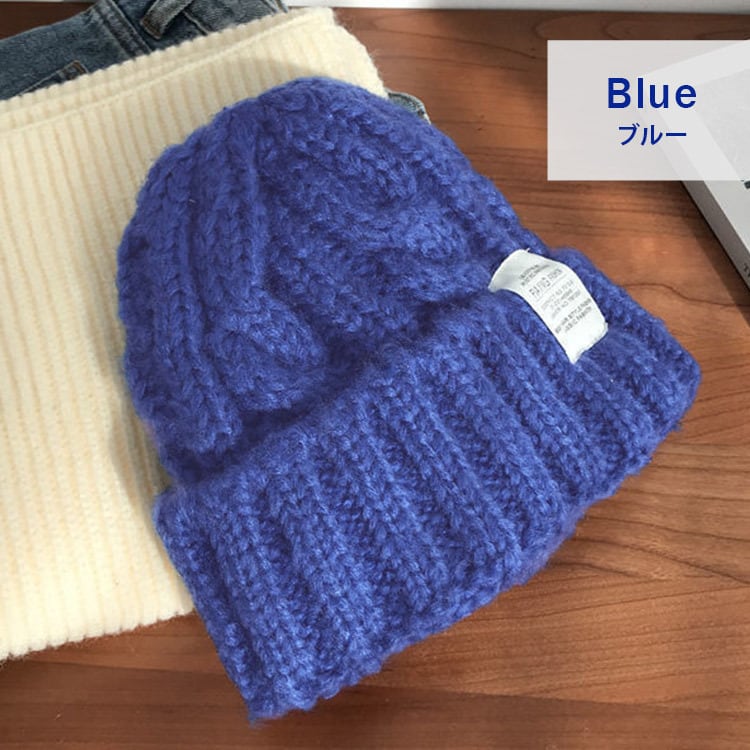 メール便】ケーブル編みニットキャップ／hat297 | DAY CLOSET