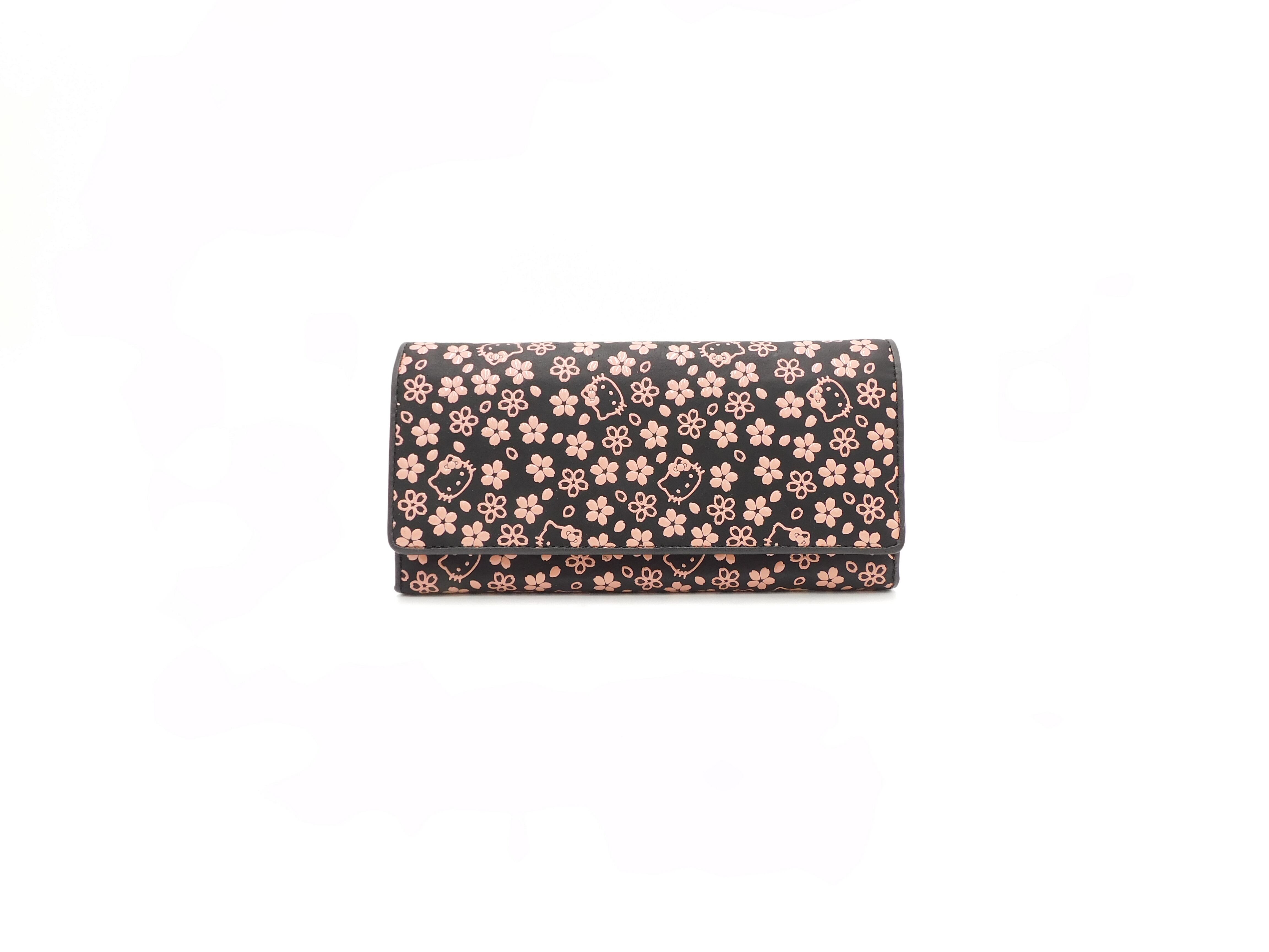 ハローキティコラボ デグナー 花山 長財布 桜 京都西陣織 美品 和柄