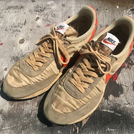 70's 80's NIKE DAY BREAK デイブレイク USA製 オリジナル ベージュ オレンジ ワッフルソール US9位 希少 ヴィンテージ  | agito vintage powered by BASE