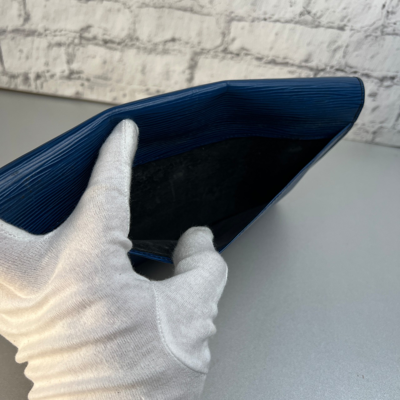 【最終処分SALE】LOUIS VUITTON ルイヴィトン エピ モンテーニュ27 M52655 レザー ハンドバッグ ブルー A-9876