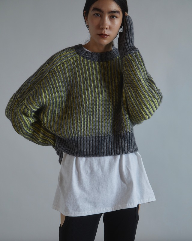 Lame Knit Pullover(YELLOW)