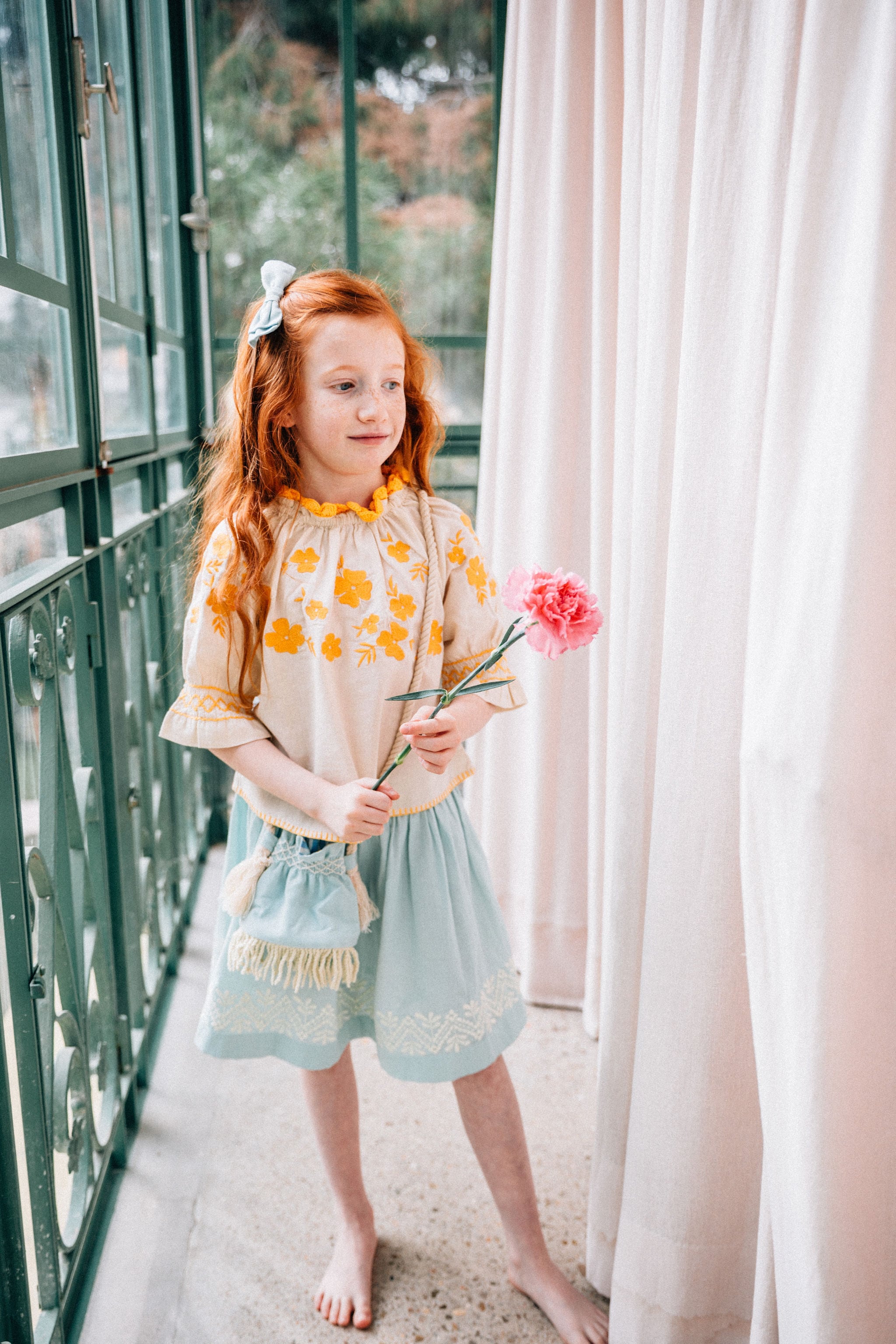 Colette Marguerite Skirt Blue Ciel | RESONASON