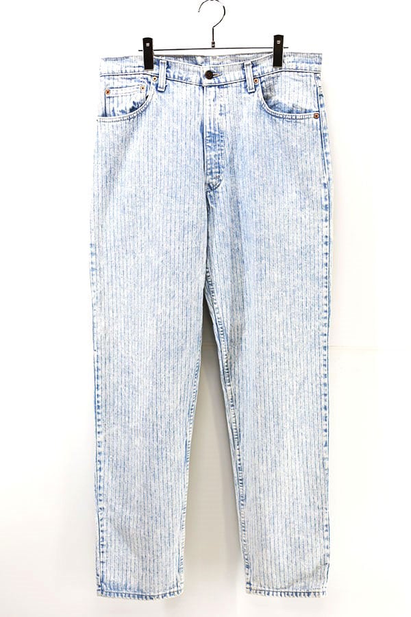 Used 90s USA Levis 550 Herringbone Loose Fit Denim Pants Size W35