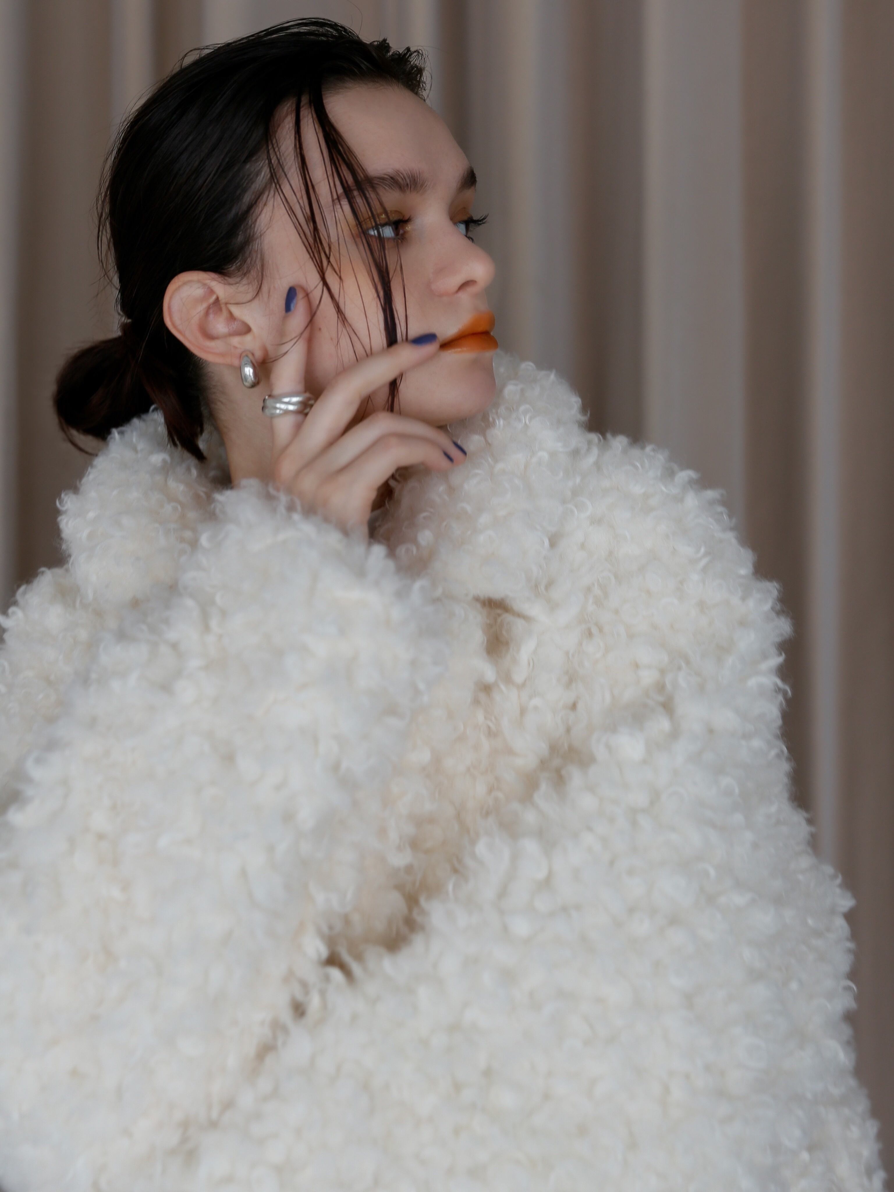 4way eco fur coat（ivory） | Katrin TOKYO