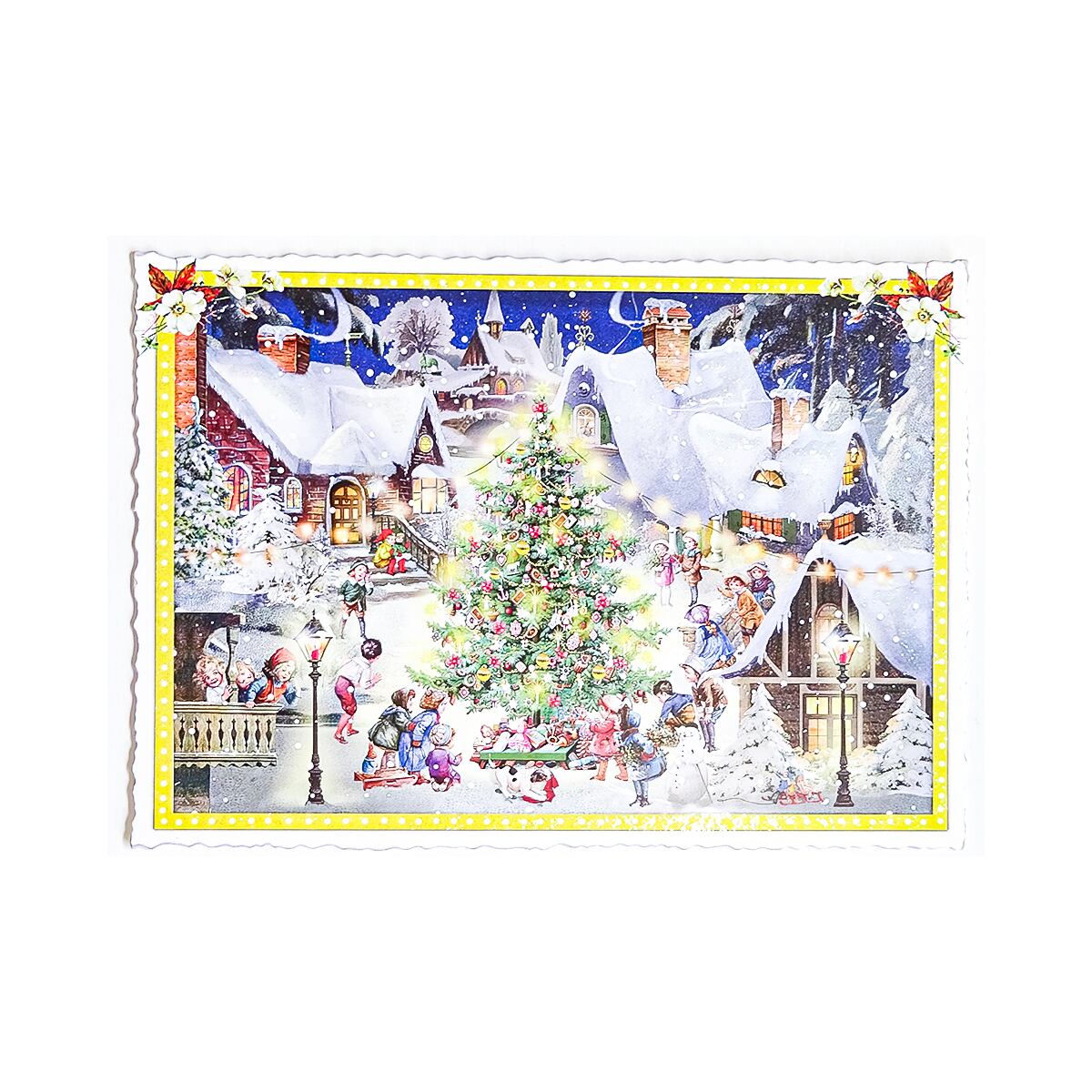 ヴィンテージ風 ポストカード クリスマス ツリー ドイツ PK732