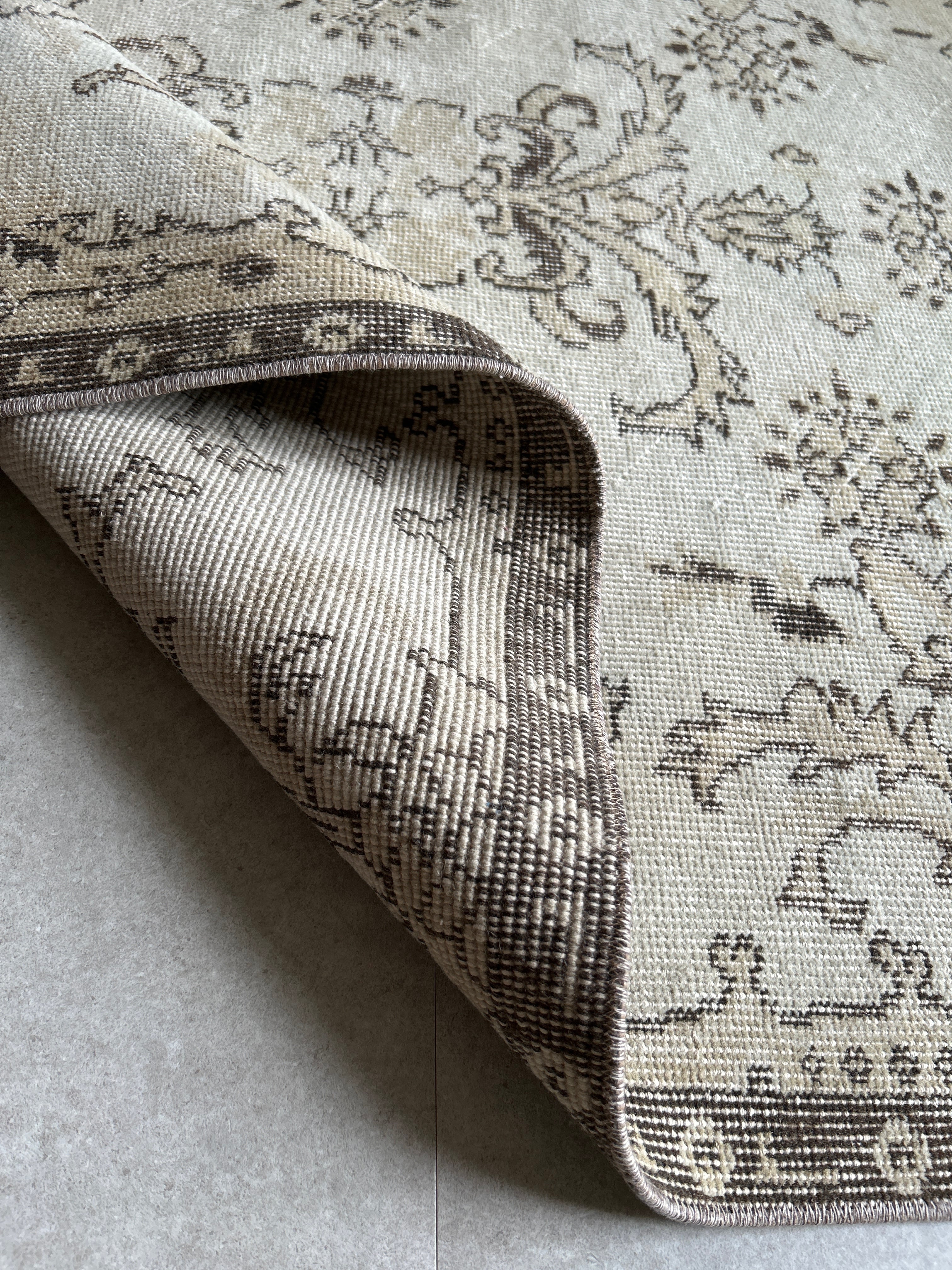 Vintage rug beige 211×119/ヴィンテージラグ トルコラグ 27250503