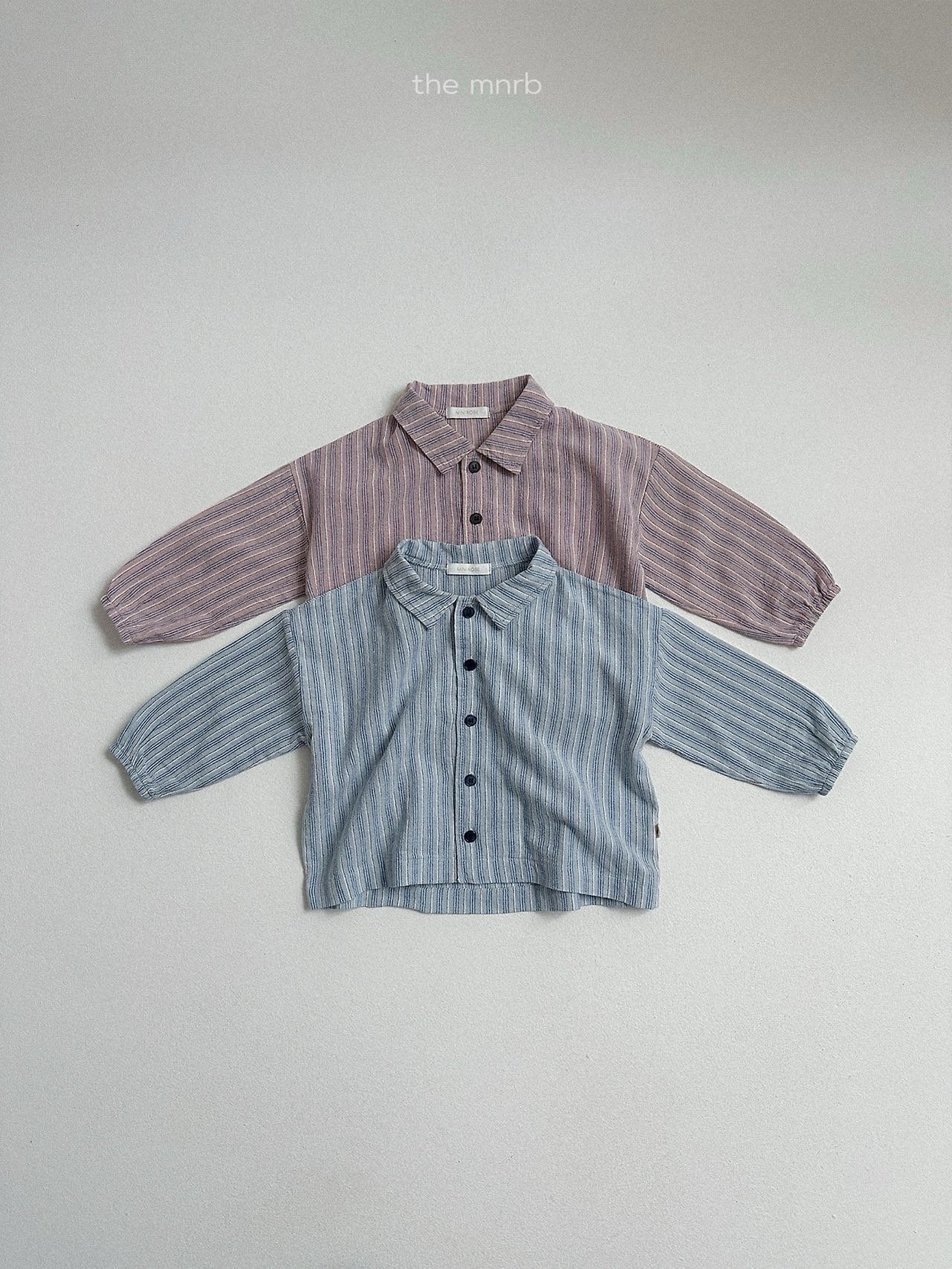 送料無料【予約】/ ウディストライプシャツ / minirobe