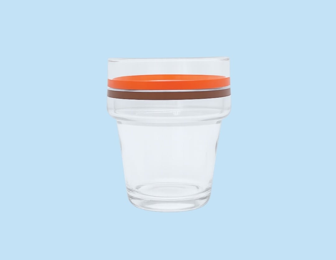 DOUBLE STRIPE TUMBLER GLASS