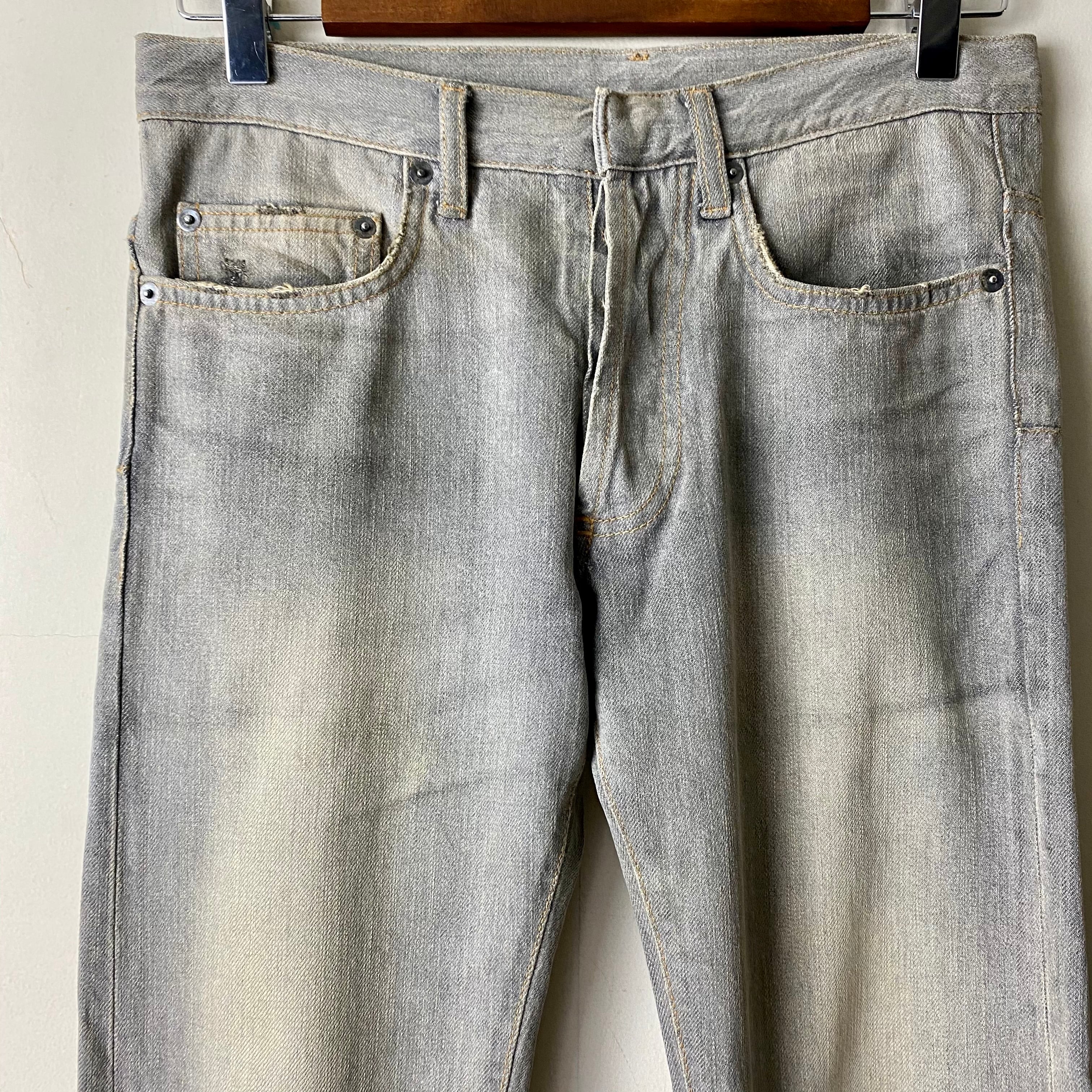 2006SS DIOR HOMME faded gray denim skinny pants | NOIR ONLINE
