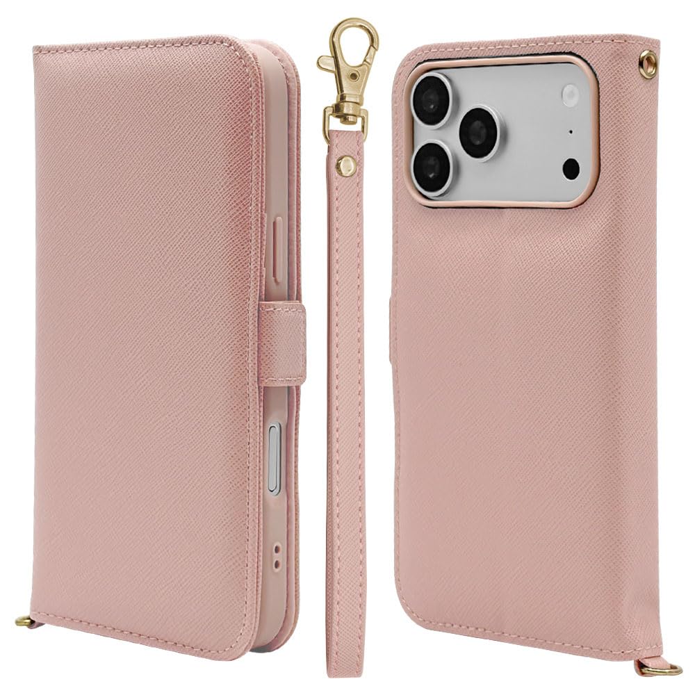ラスタバナナ ケース iPhone18 Pro Max 17 Pro Max 共用 ハンドストラップ付き ライトピンク 9661IP6DBHSLPK