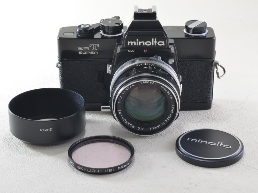 MINOLTA SRT SUPER ブラック / MC ROKKOR PF 55mm F1.7 整備済