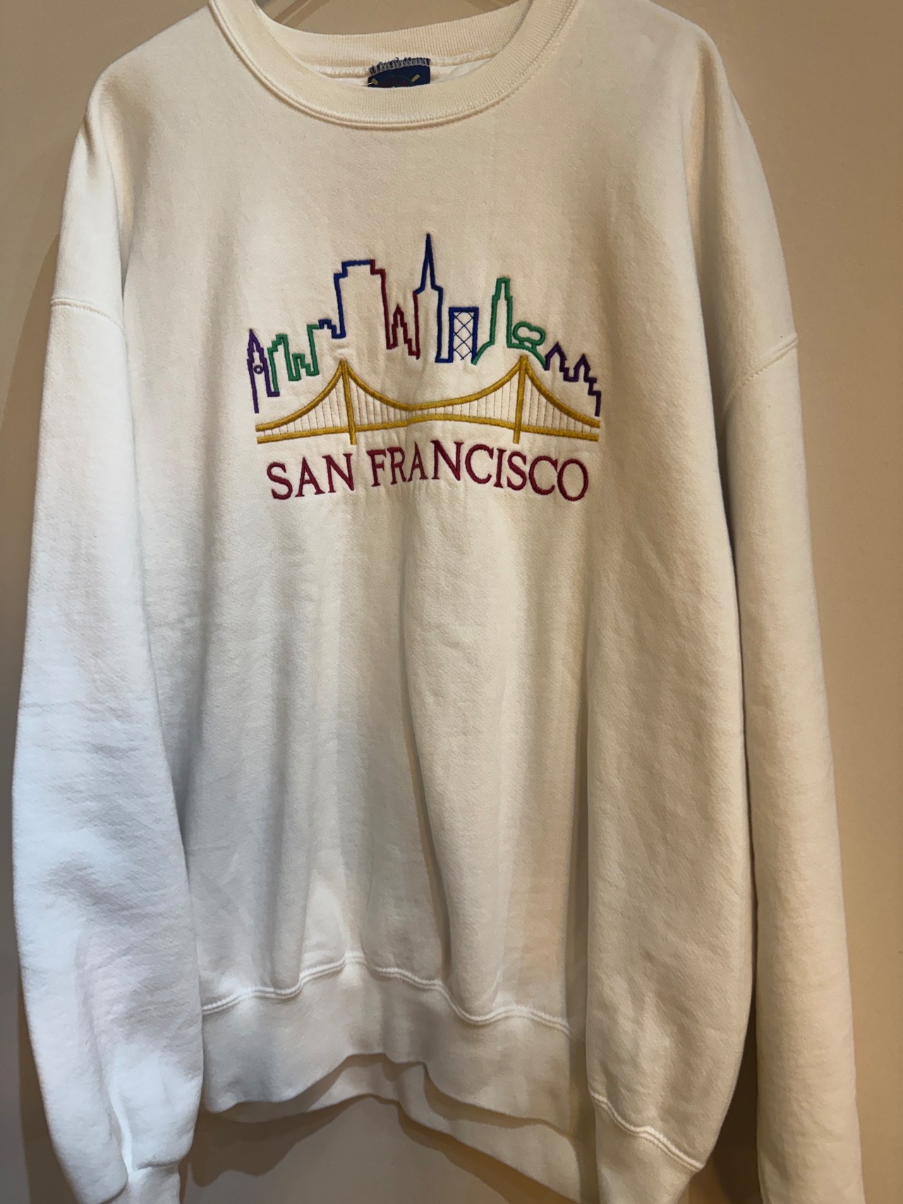 SANFRANCISO ホワイトスウェット