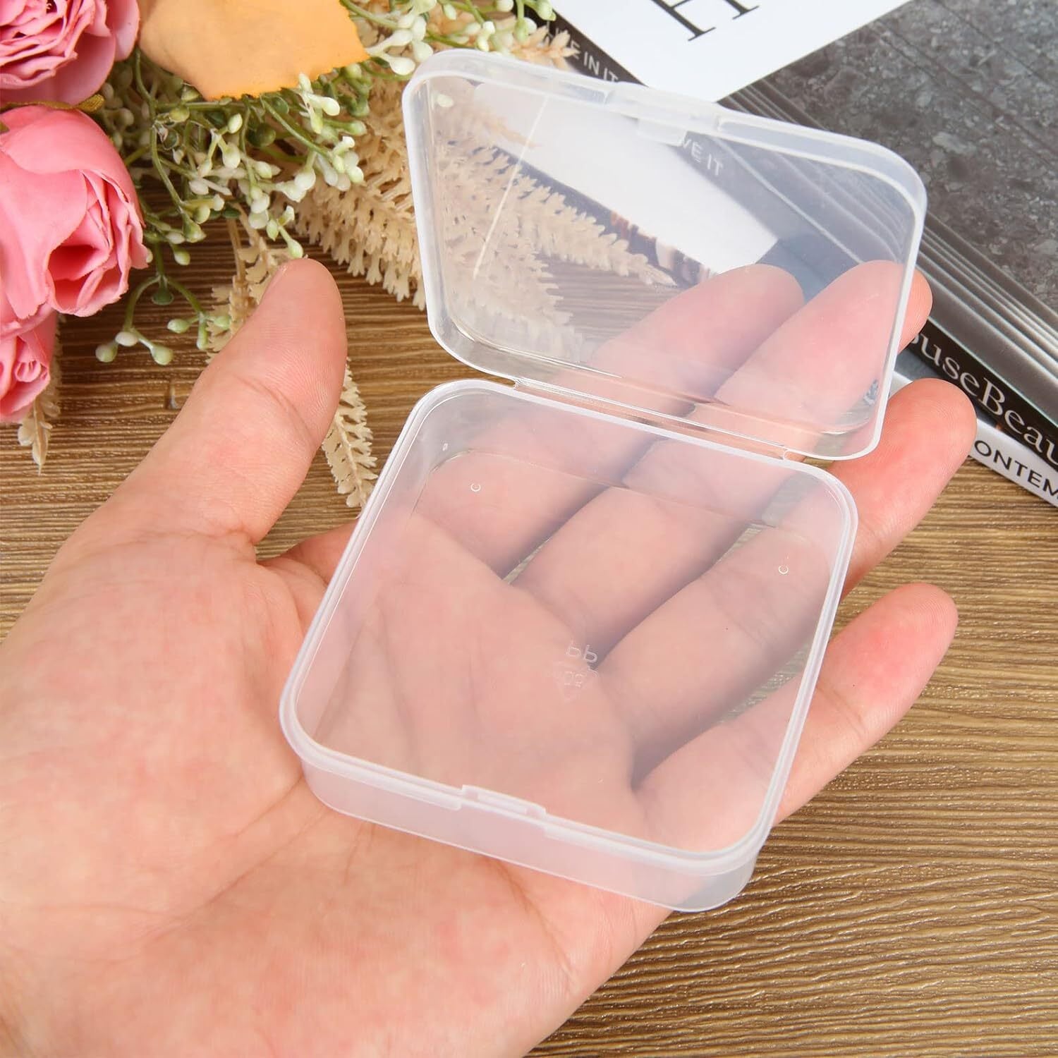 7.5cm正方形の透明プラスチック小物収納ケース【223】 | YUYUMO
