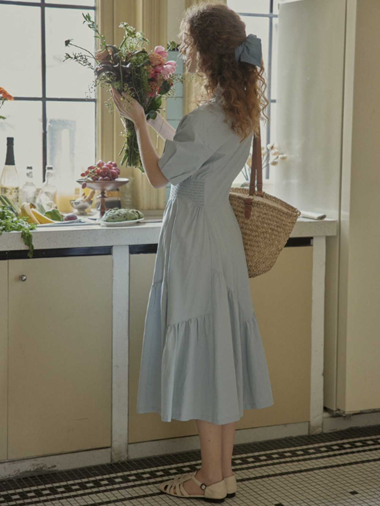 Lucienne Tiered Shirt Dress F0714