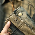 Stand Collar Full Zip-Up Men's Work Jacket ◇H0233