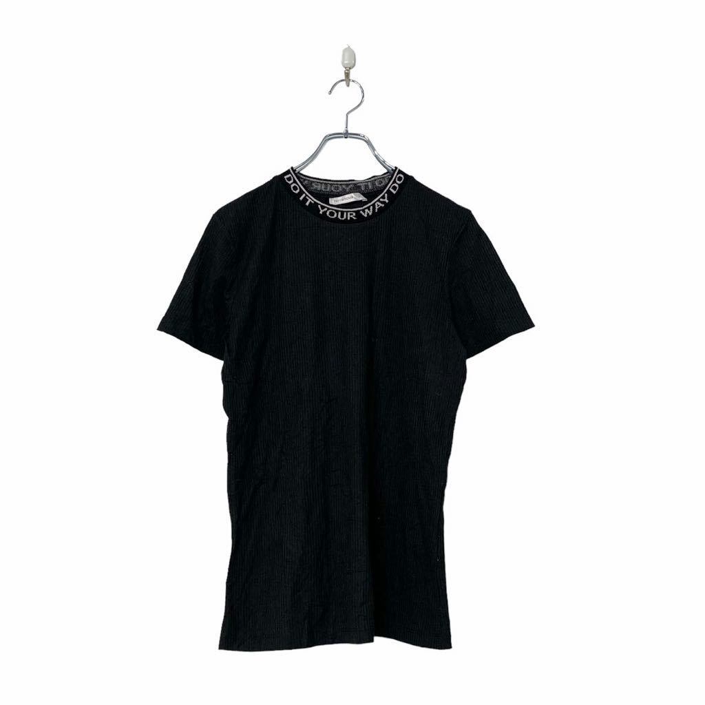 Terranova 半袖 無地 Tシャツ カットソー レディース XL ブラック ホワイト ストレッチ シンプル 古着卸 アメリカ仕入  a508-5799