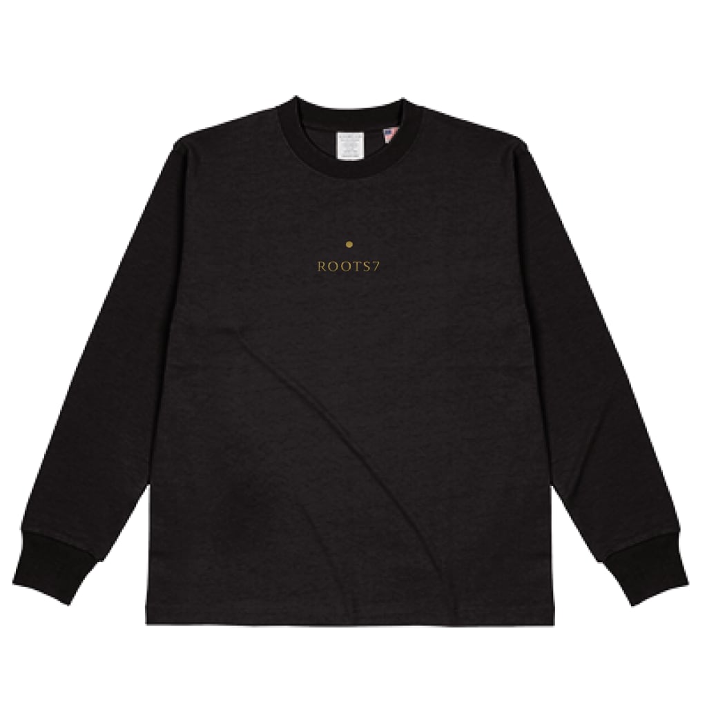 Roots7 Sacred Geometry ロングTシャツ（黒）