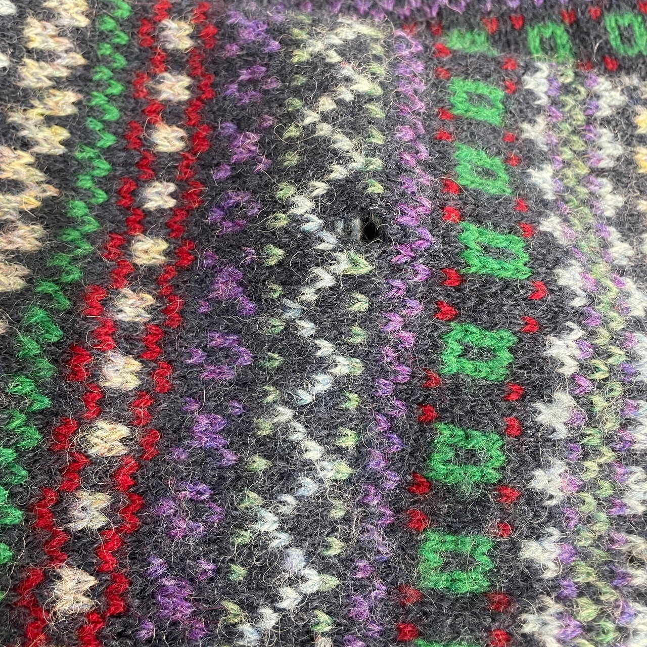 スコットランド製 Highland Craft ウール ニットセーター ノルディック 