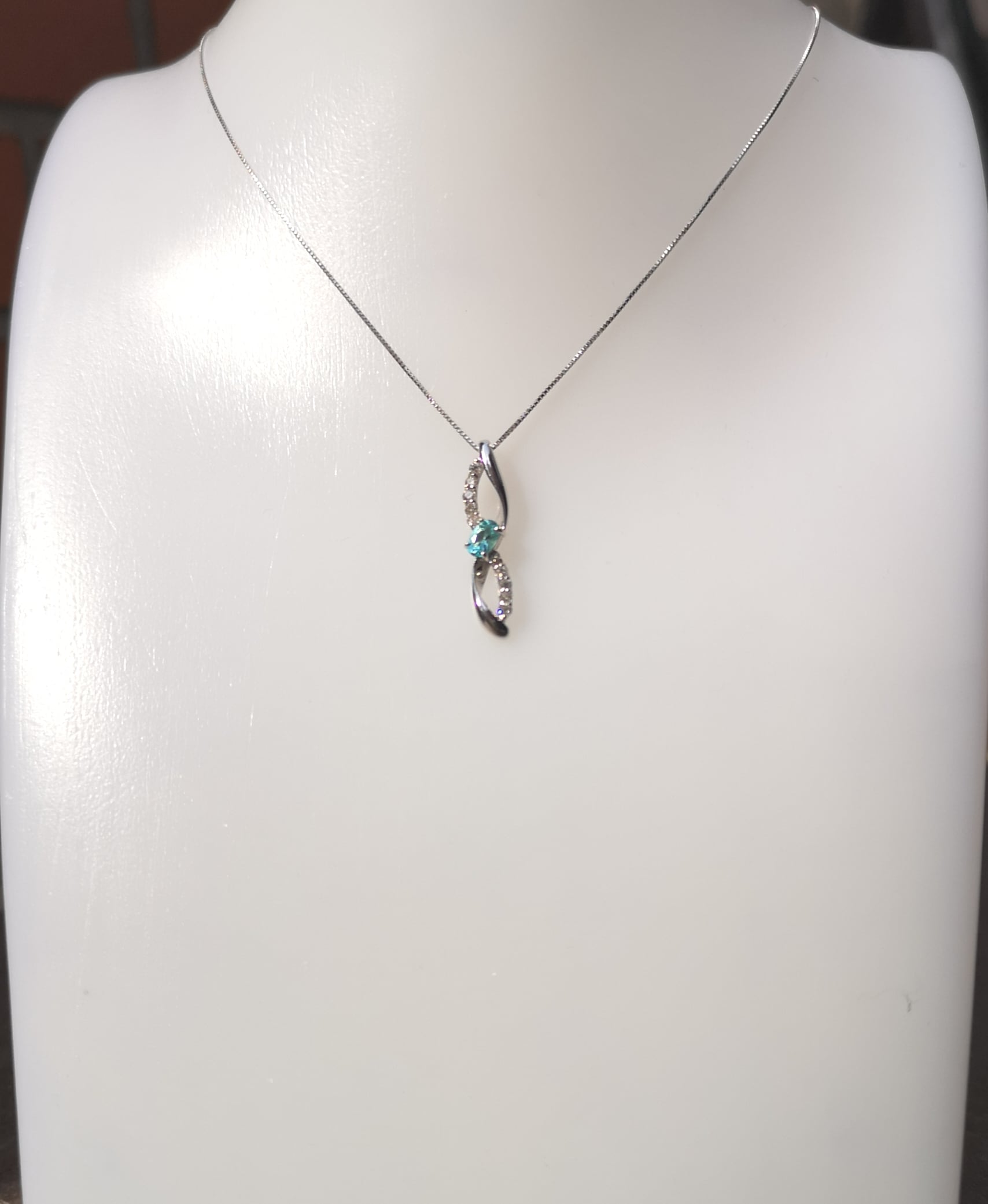 k18WGパライバトルマリンネックレス | jewelry sumino スミノ宝石 k18WGパライバトルマリンネックレス | jewelry sumino スミノ宝石