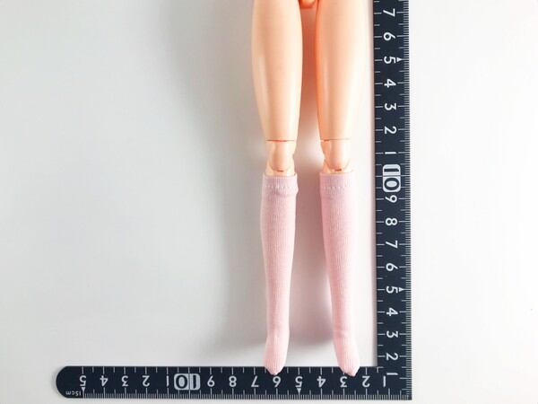 ドールアクセサリ 1/6 女性用 靴下 ストッキング 薄桃 TKDG23G87-12 - 画像1