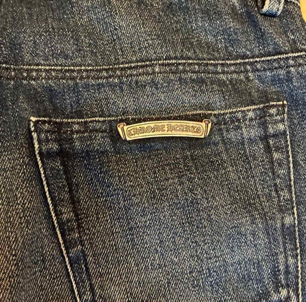 CHROME HEARTS クロムハーツ セメタリークロスパッチ デニムパンツ