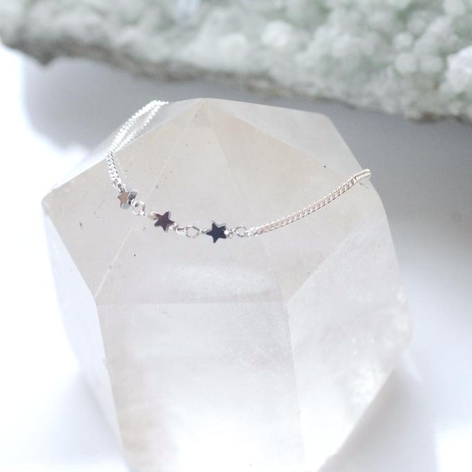 【SALE】✦星に願いを✦⋆.·SV925.·夜空に浮かぶ三つ星オリオンブレスレット ⋆.·✦