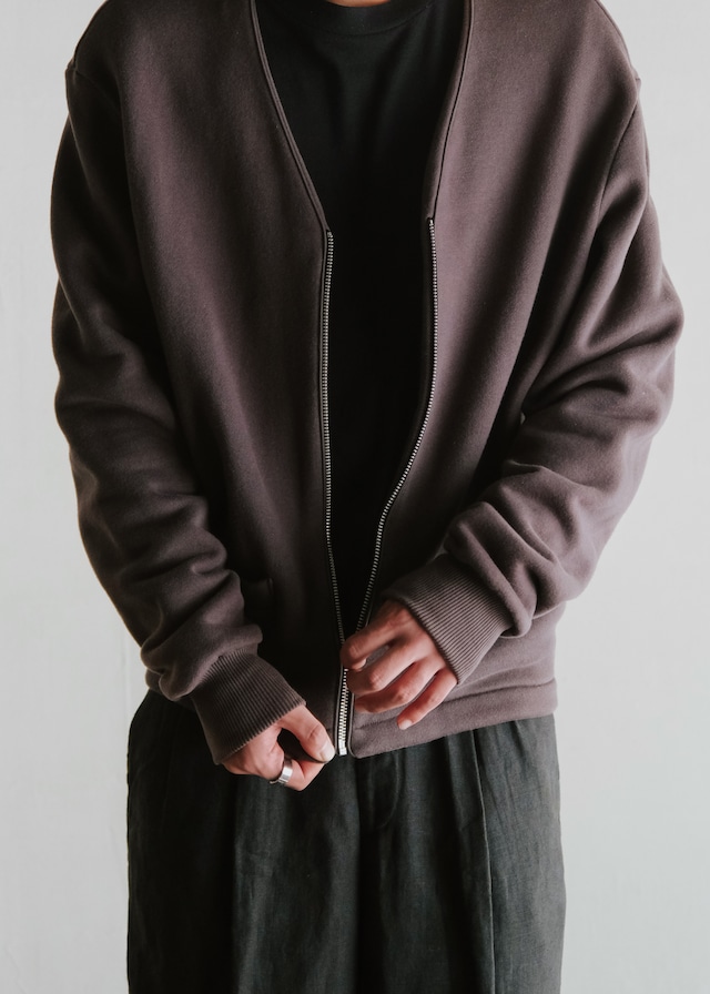 90's agnes b. homme zip up cotton cardigan