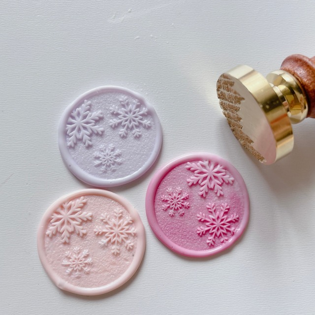 Wax Stamp -Snow flake【サンド加工】／スタンプヘッド
